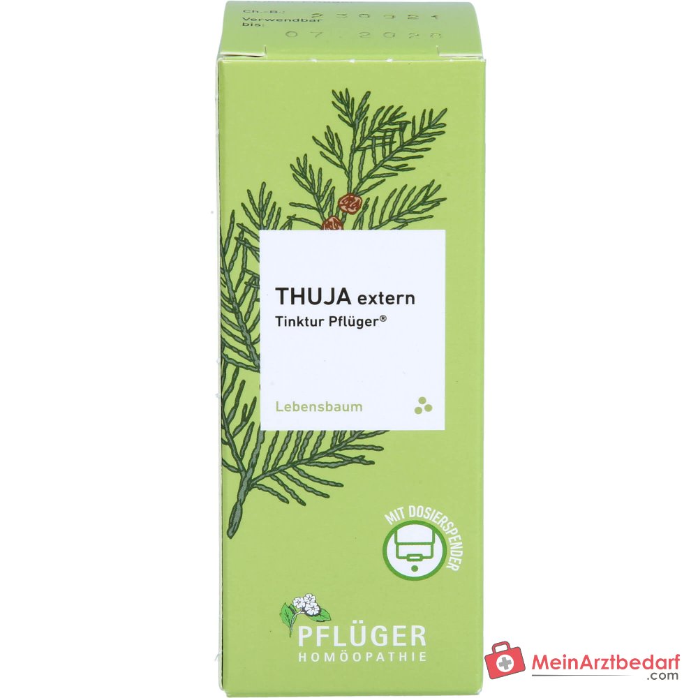 Pflüger Thuja extern Tinktur Thuja occidentalis Urtinktur, 20 ml