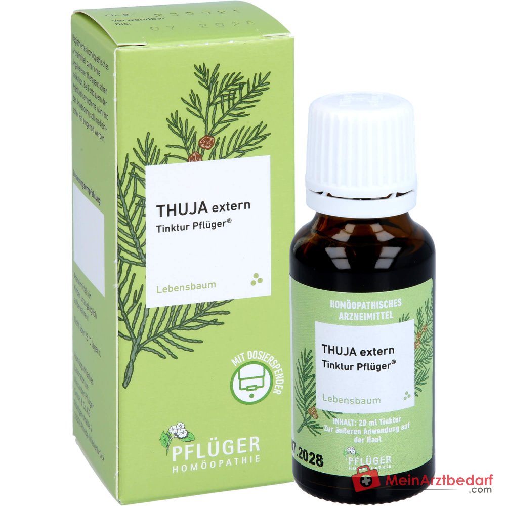 Pflüger Thuja extern Tinktur Thuja occidentalis Urtinktur, 20 ml