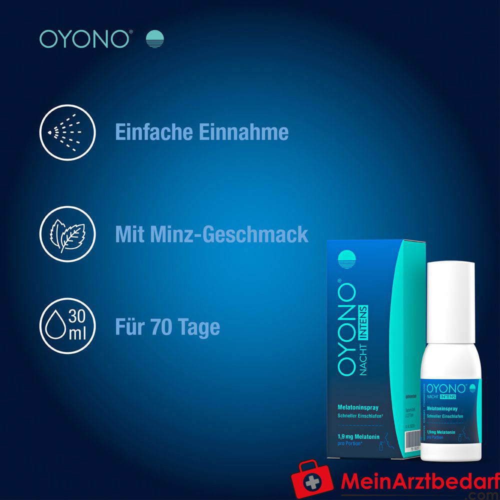 OYONO® NACHT INTENS Melatoninspray - 1,9 mg Melatonin.