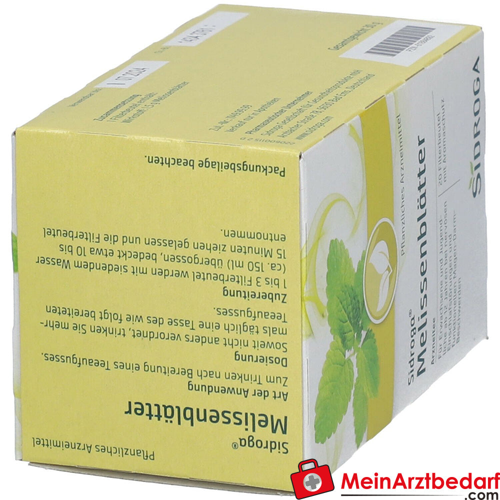 Sidroga® Melissenblättertee.