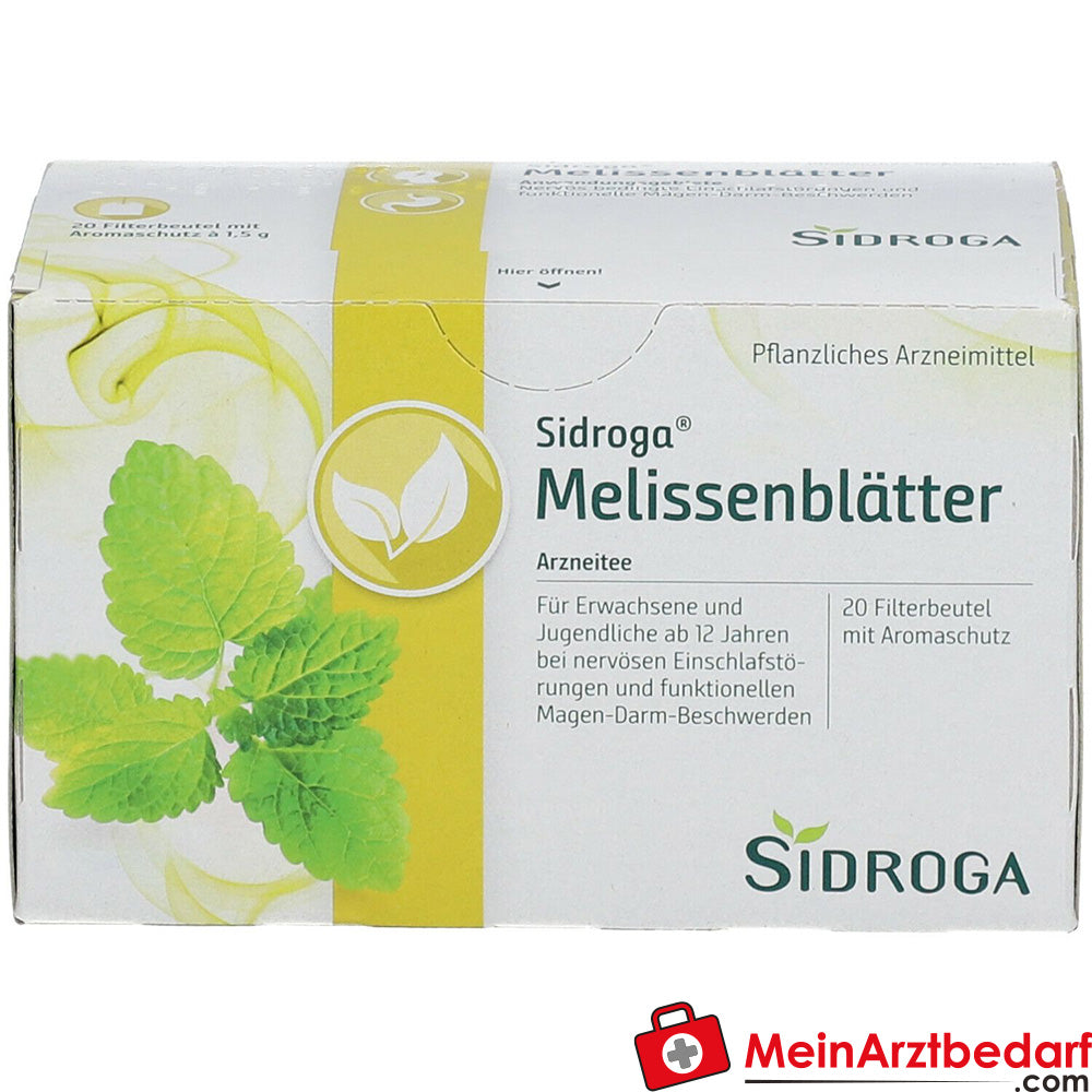Sidroga® Melissenblättertee.