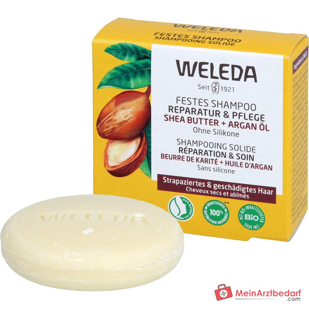 Weleda Shampoo Solido Riparazione & Cura, 50 g