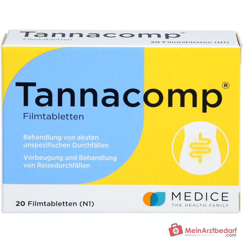 Tannacomp 500 mg/50 mg tabletki powlekane na ostrą biegunkę