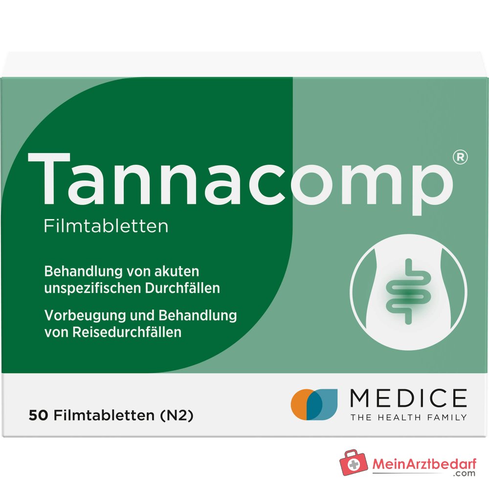 Tannacomp 500 mg/50 mg Filmtabletten bei akutem Durchfall