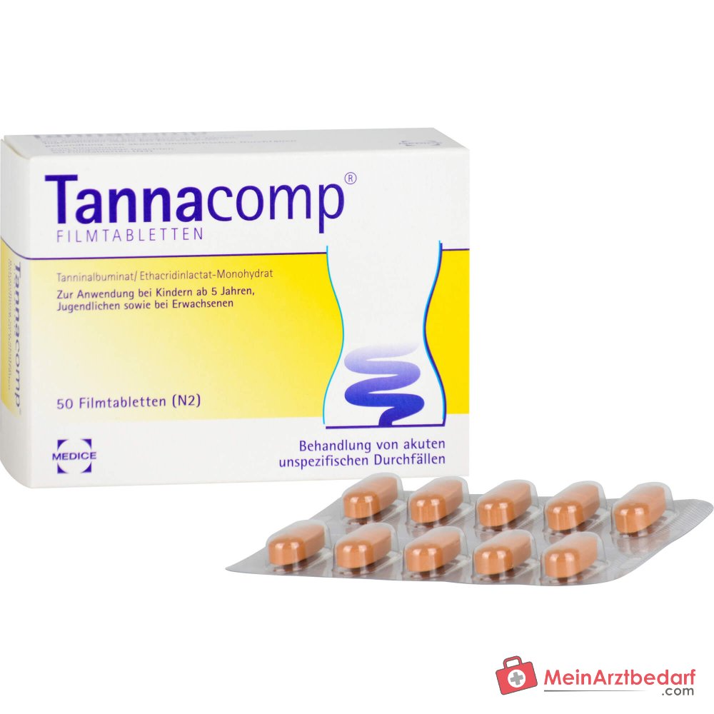 Tannacomp 500 mg/50 mg Filmtabletten bei akutem Durchfall