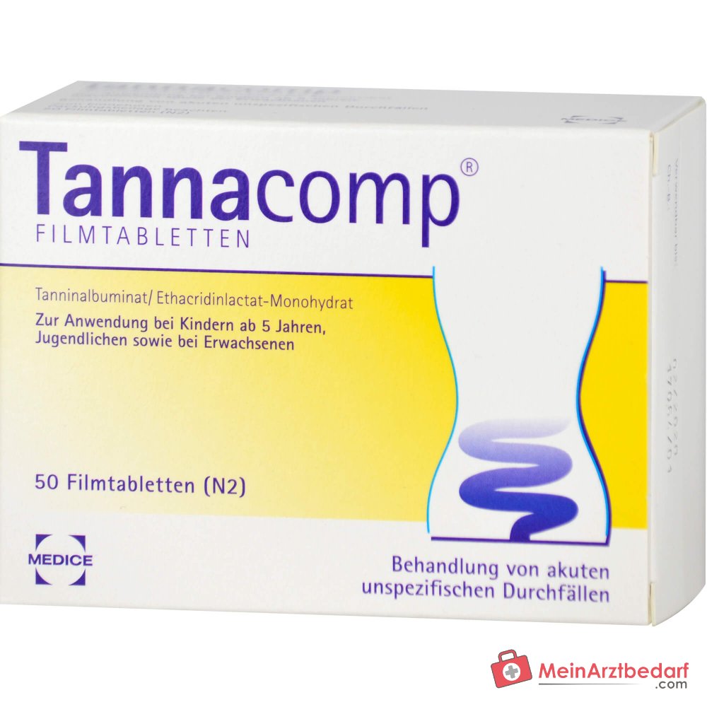 Tannacomp 500 mg/50 mg Filmtabletten bei akutem Durchfall