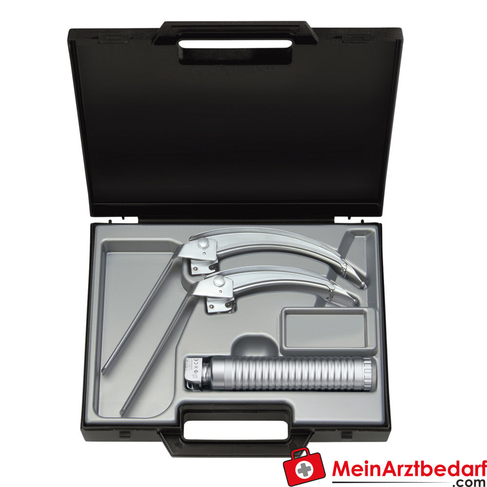 HEINE Easyclean LED Laryngoskopgriff, Standard Set - Flextip+ Set.