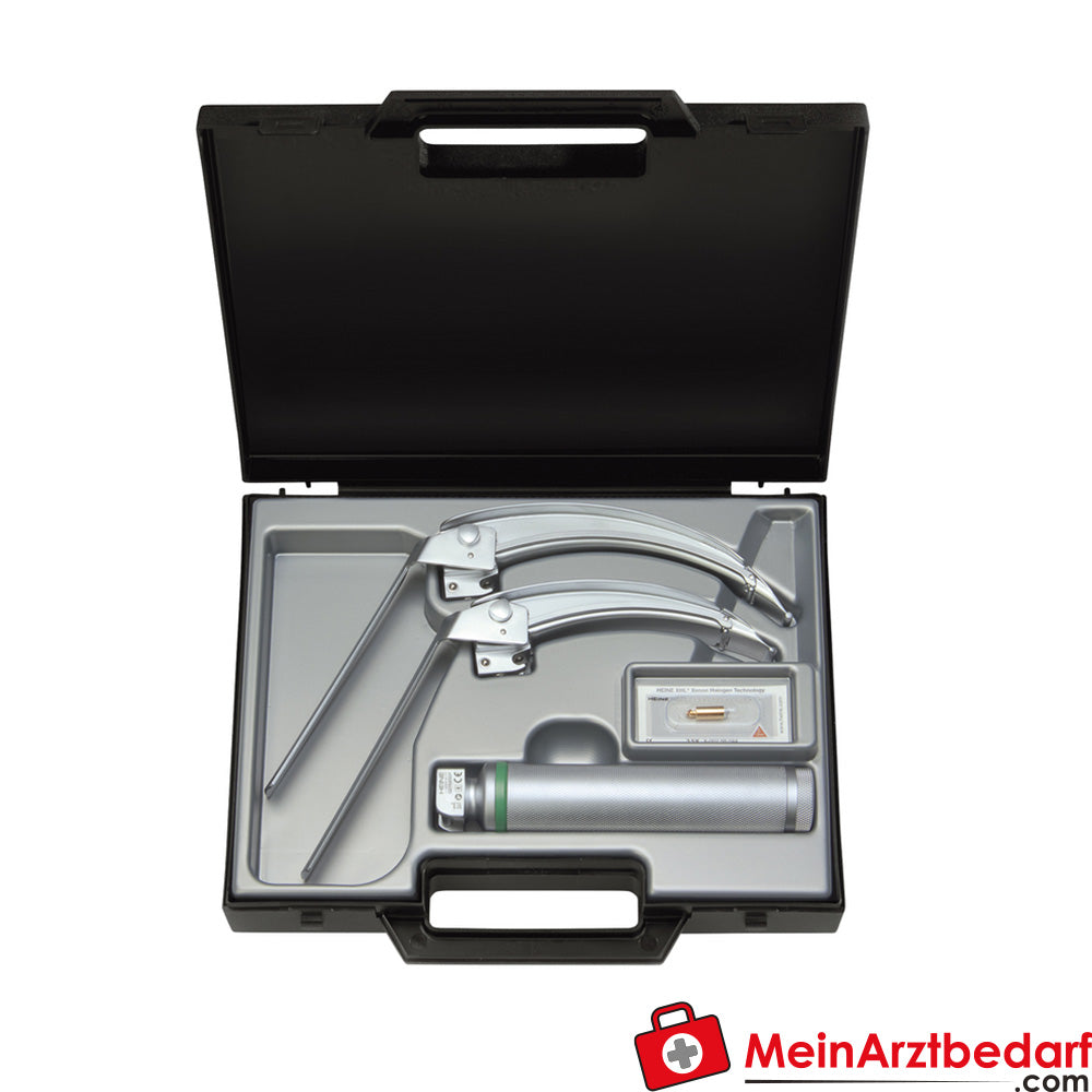 HEINE FlexTip+F.O. Laryngoskop Set mit Spatel Mac 3 und Mac 4 Set.