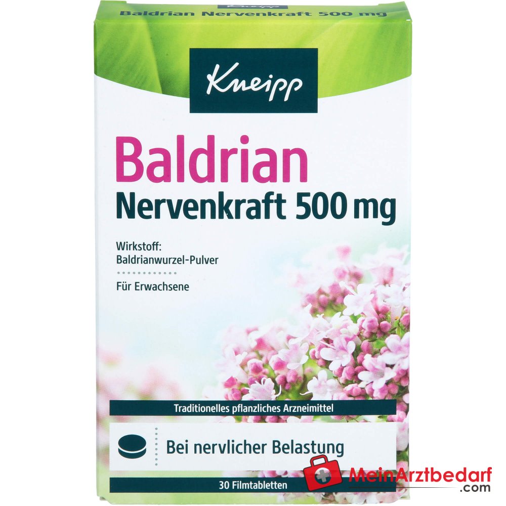 Kneipp Baldrian Nervenkraft 500 mg Filmtabletten, 30 St..