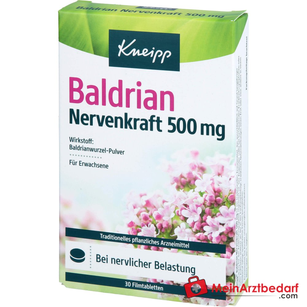 Kneipp Baldrian Nervenkraft 500 mg Filmtabletten, 30 St..
