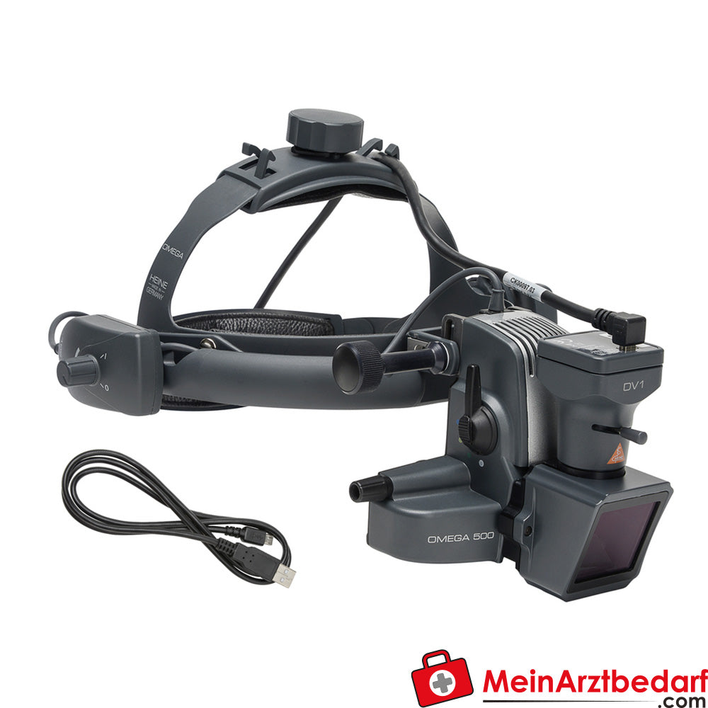 HEINE Omega 500-LED + DV1 + USB 2.0 Kabel.