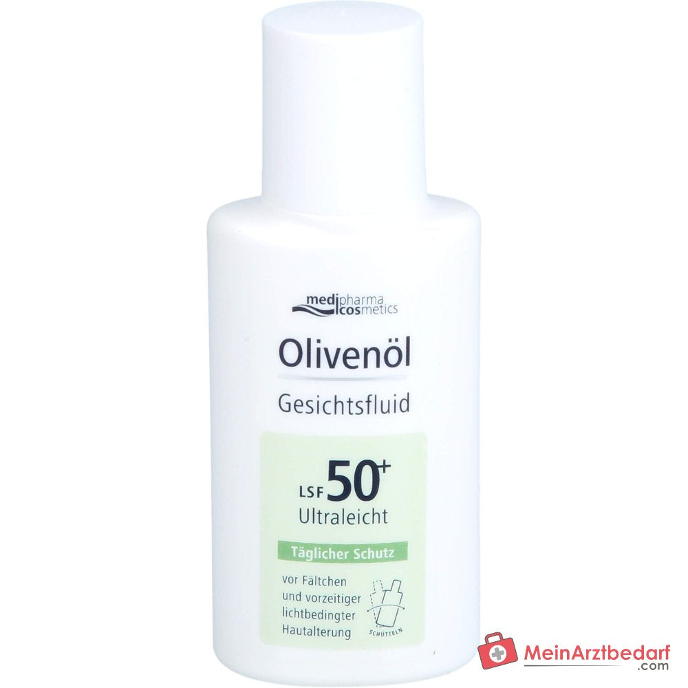 medipharma cosmetics Fluido Facial de Aceite de Oliva SPF 50+, 50 ml