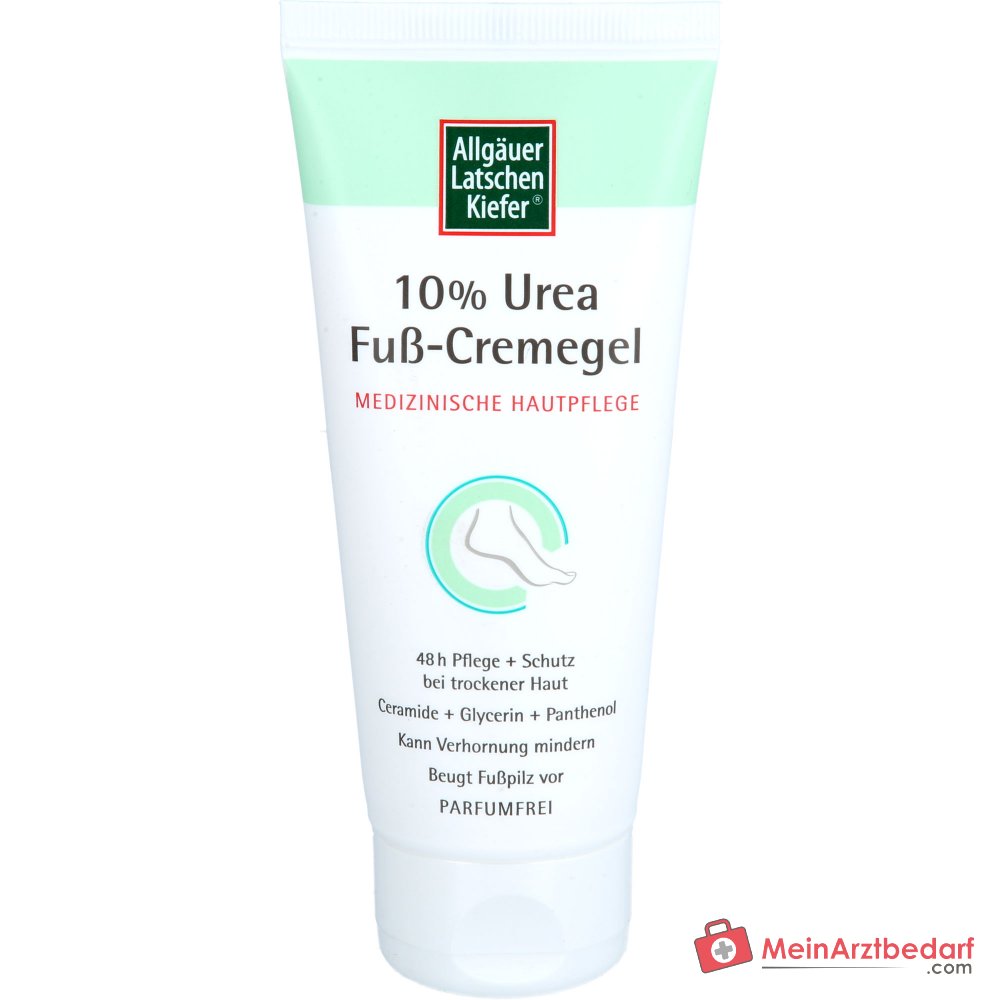 Allgäuer Latschenkiefer 10% Urea Fuß-Cremegel, 100 ml.