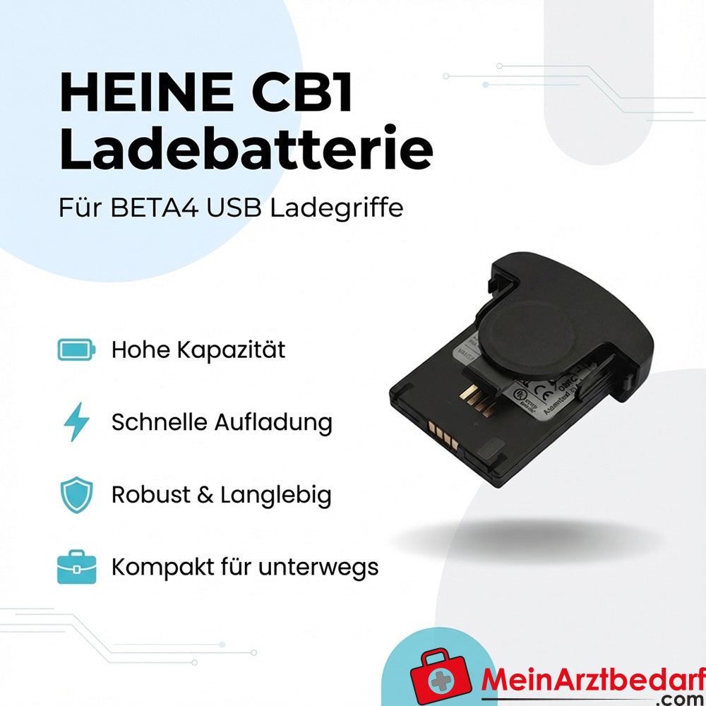 Heine CB1 charging battery for BETA4 USB charging handles, high capacity