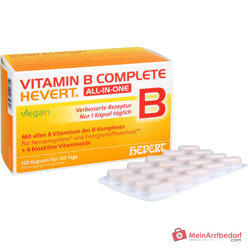 Hevert Witamina B Komplet All-in-One Kapsułki, 120 szt.