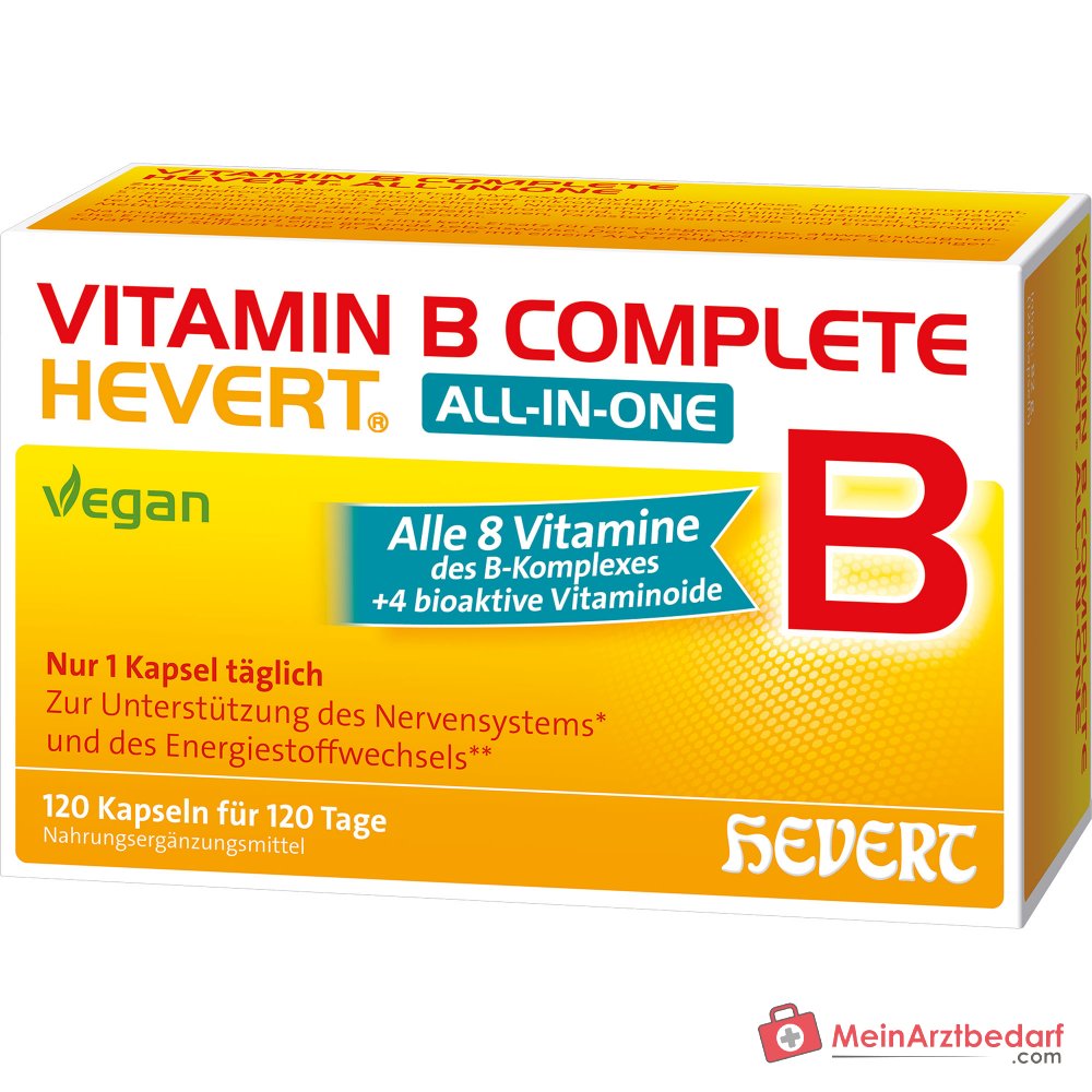 Hevert Witamina B Komplet All-in-One Kapsułki, 120 szt.