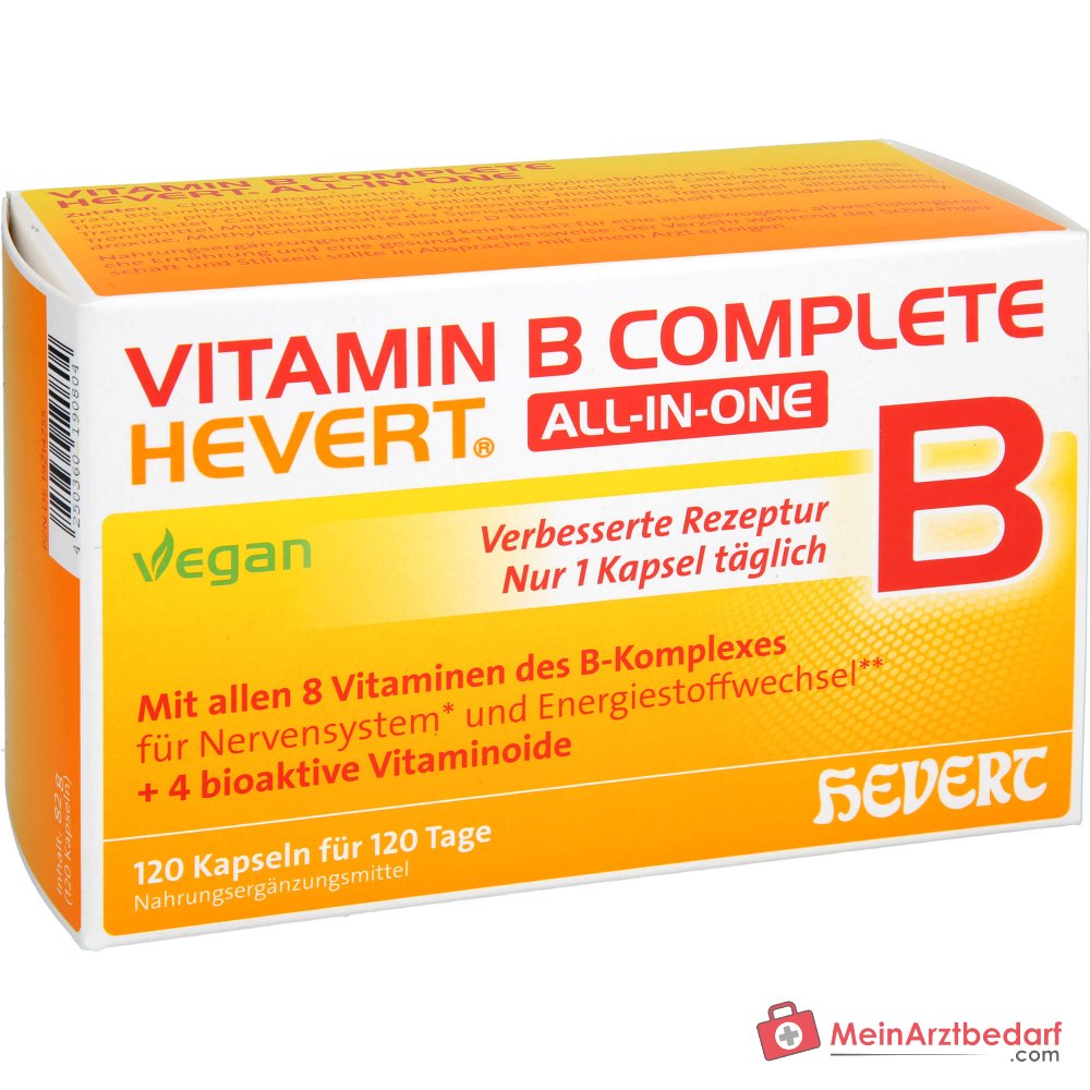 Hevert Witamina B Komplet All-in-One Kapsułki, 120 szt.