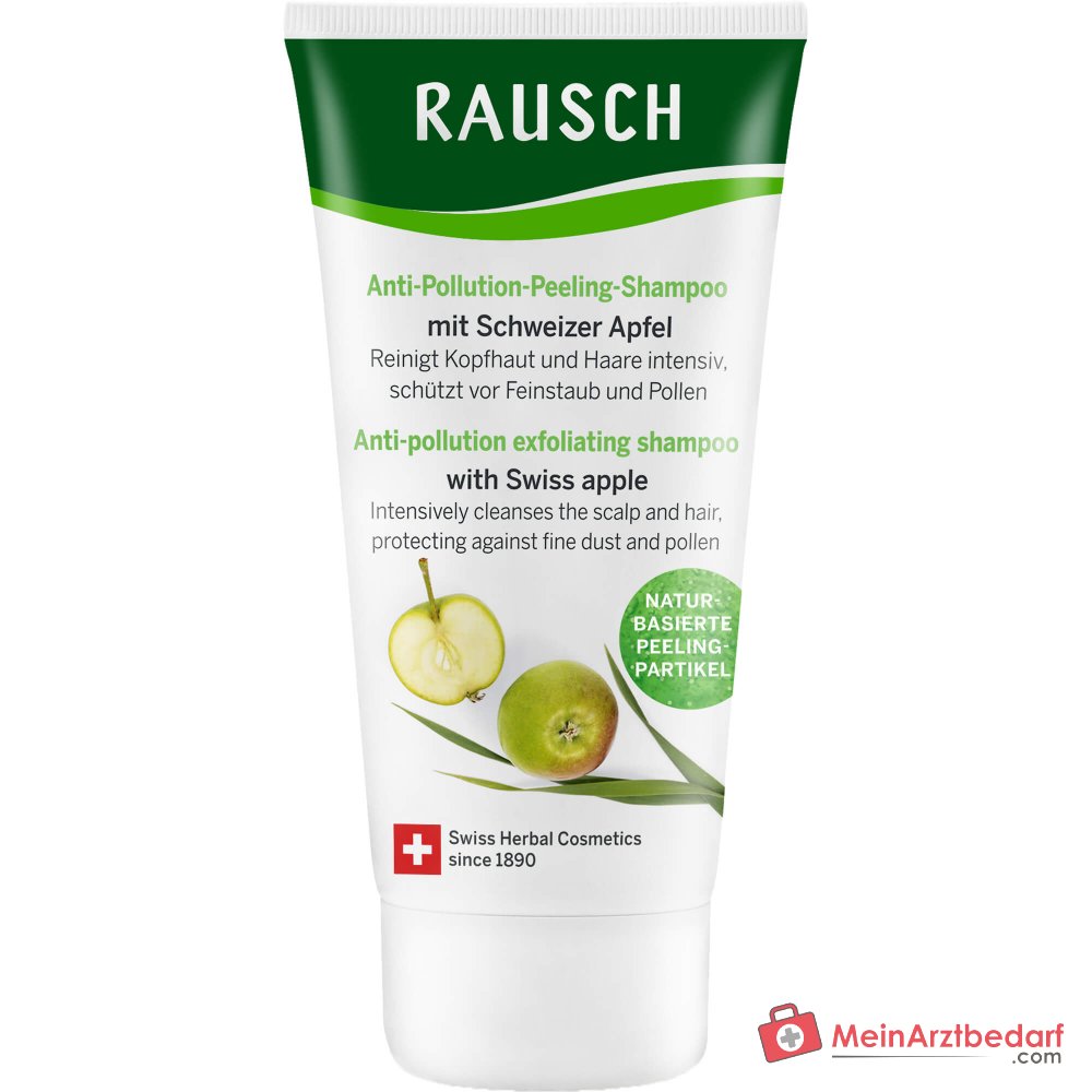 Rausch Anti-Pollution-Peeling-Shampoo mit Schweizer Apfel, 100 ml.
