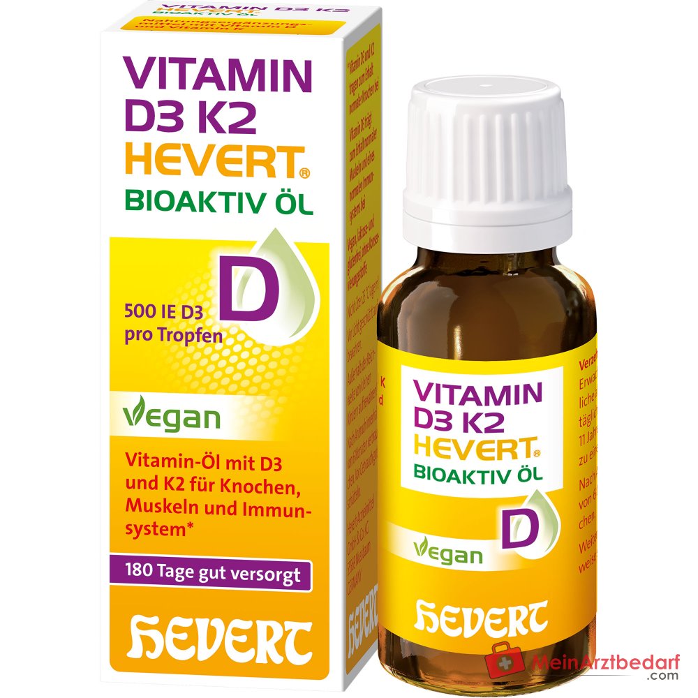Hevert Vitamin D3 K2 Bioaktiv Öl, 20 ml