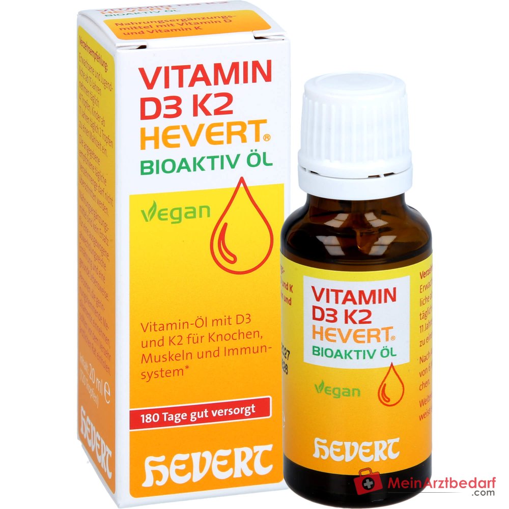 Hevert Vitamin D3 K2 Bioaktiv Öl, 20 ml