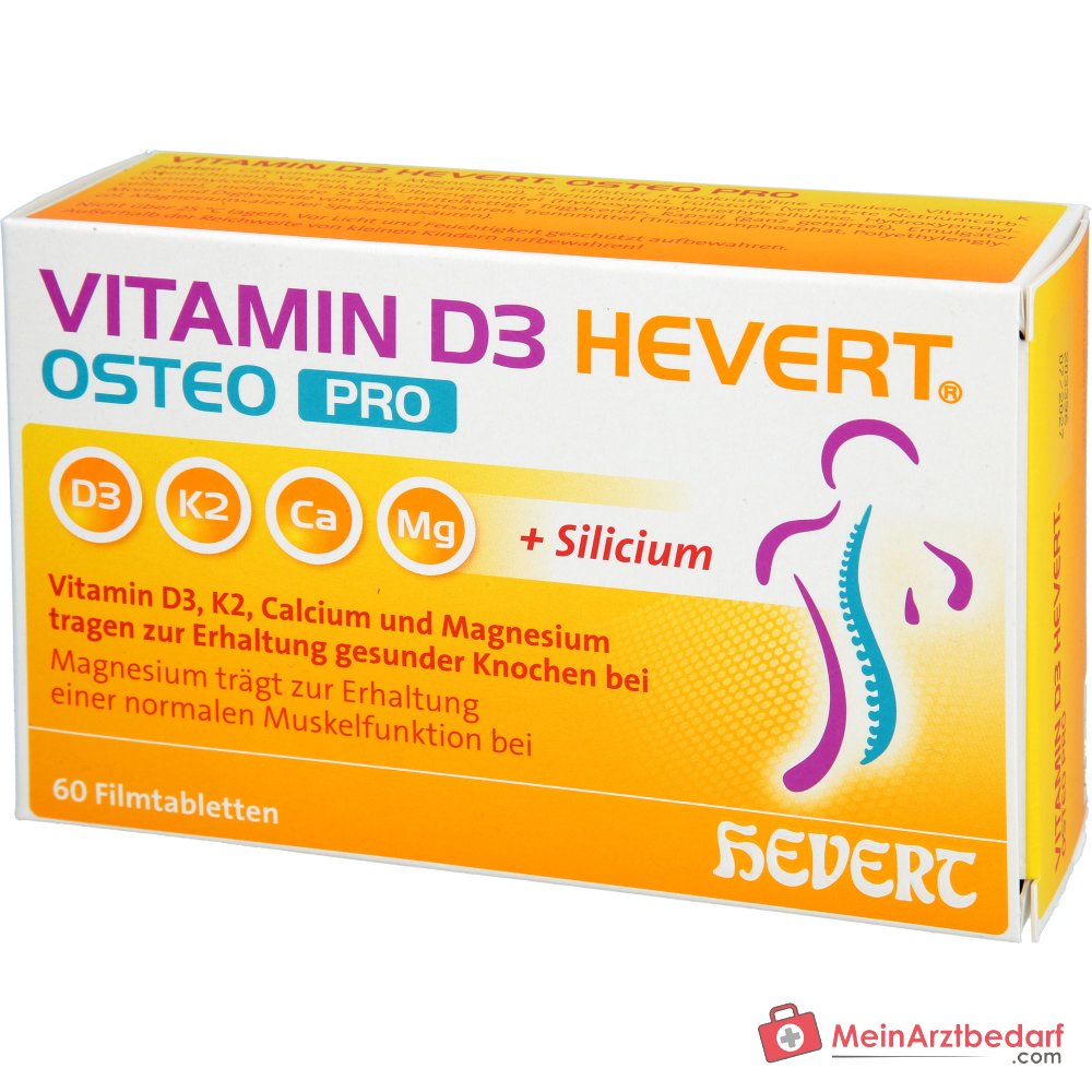 Hevert Vitamin D3 Osteo Pro Vitamin Filmtabletten, 60 St.