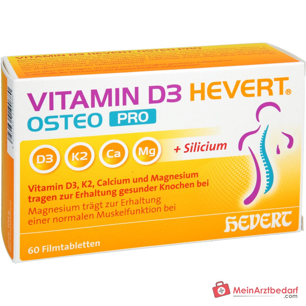 Hevert Vitamin D3 Osteo Pro Vitamin Filmtabletten, 60 St.