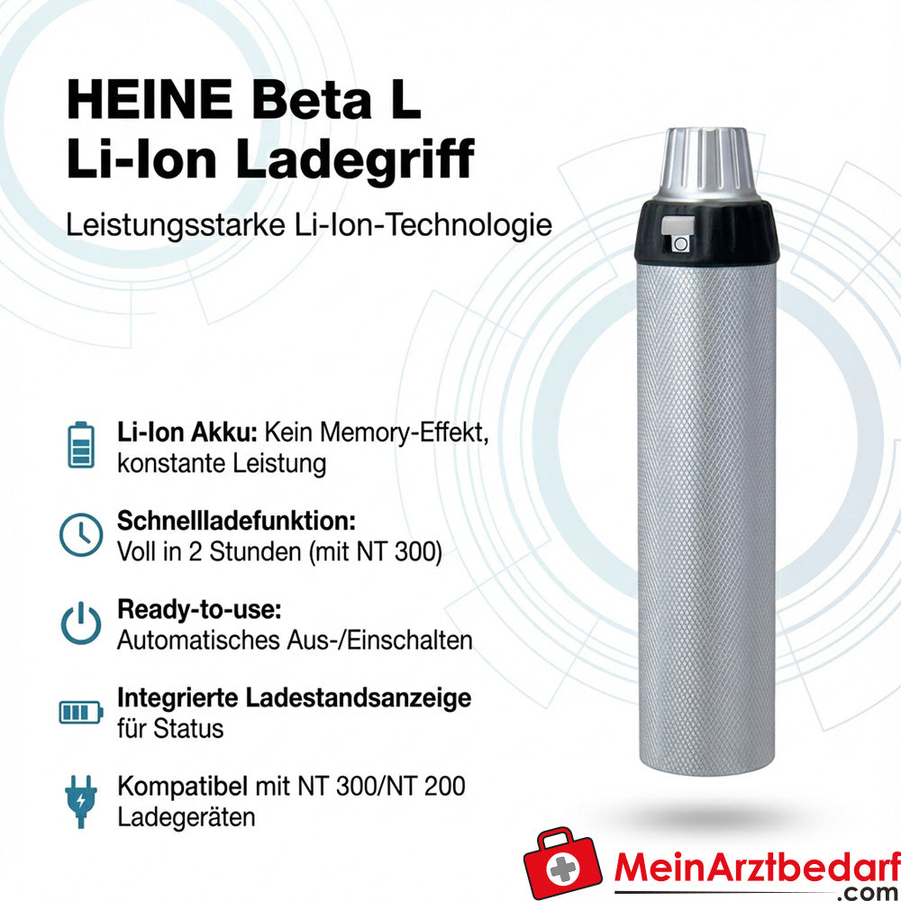 Heine Beta L Li-Ion charging handle Quick charging handle compatible with NT300/NT200