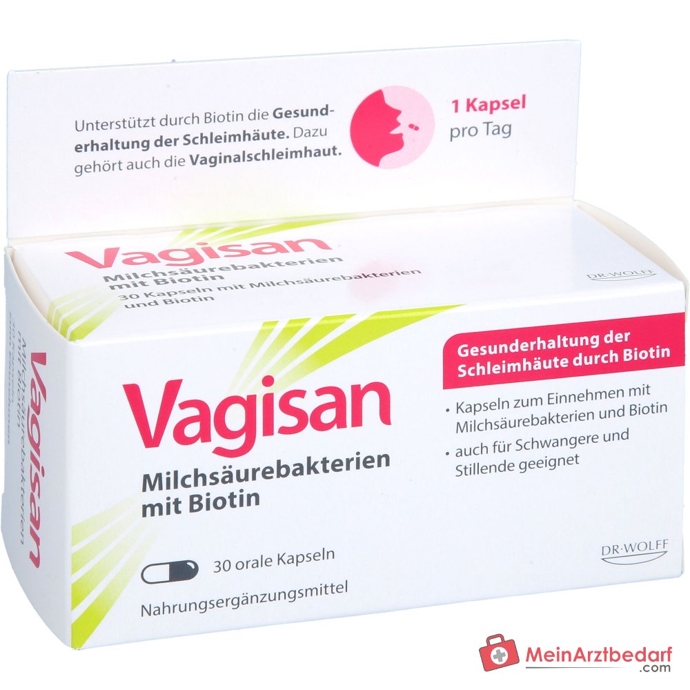 Vagisan Milchsäurebakterien mit Biotin Kapseln, 30 St..