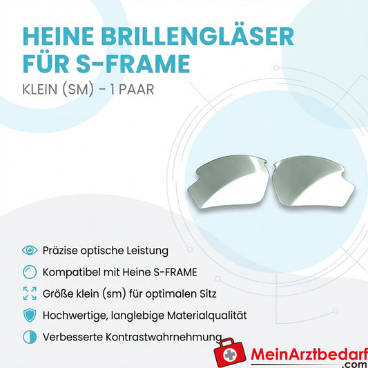 HEINE Brillengläser für S-FRAME, klein (sm), 1 Paar