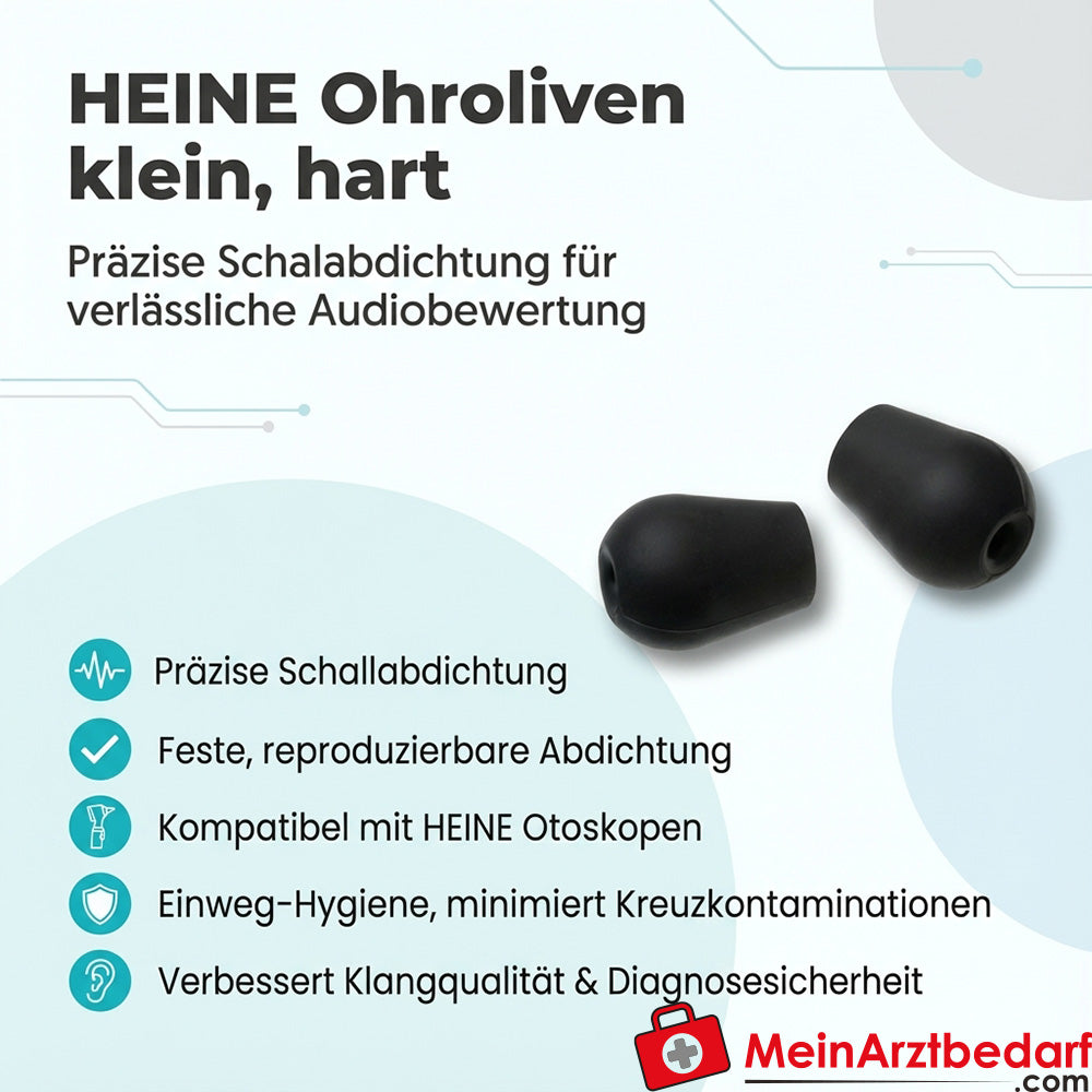 Heine ear olives small hard disposable for Heine otoscopes
