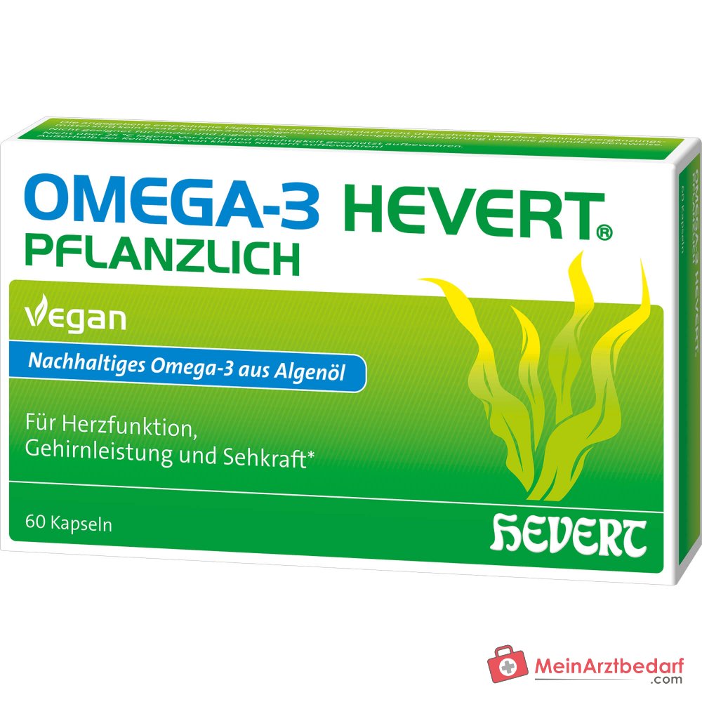 Hevert Omega-3 vegetal cápsulas blandas veganas, 60 u.