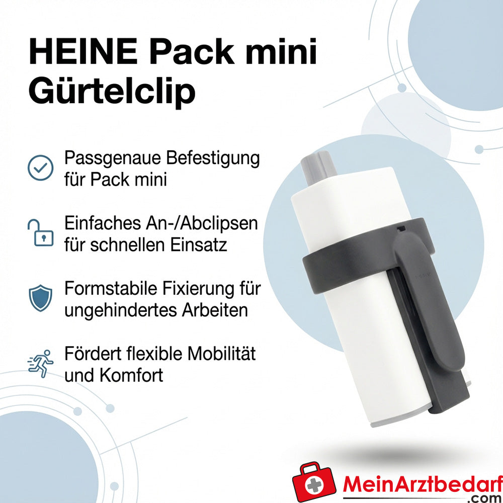 Heine Pack mini belt clip Clip attachment for Pack mini