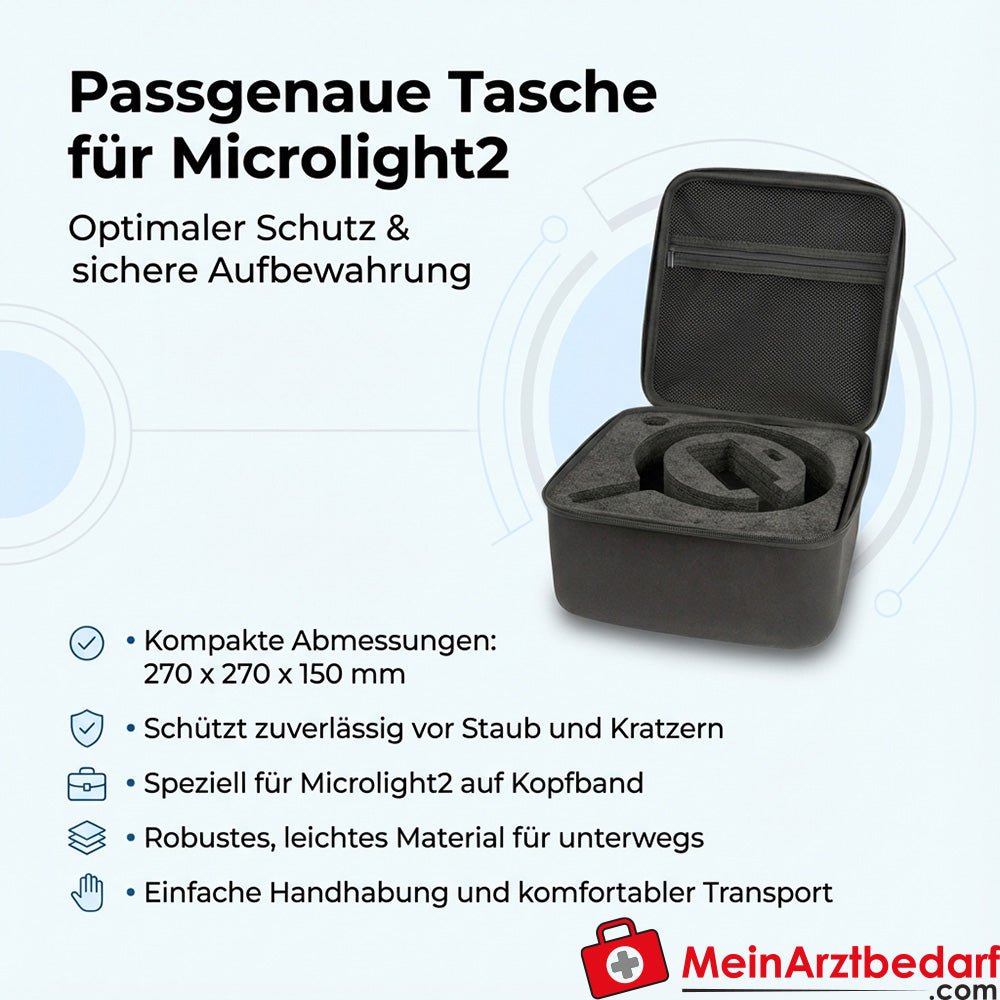Heine bag for Microlight2 on headband 270×270×150 mm