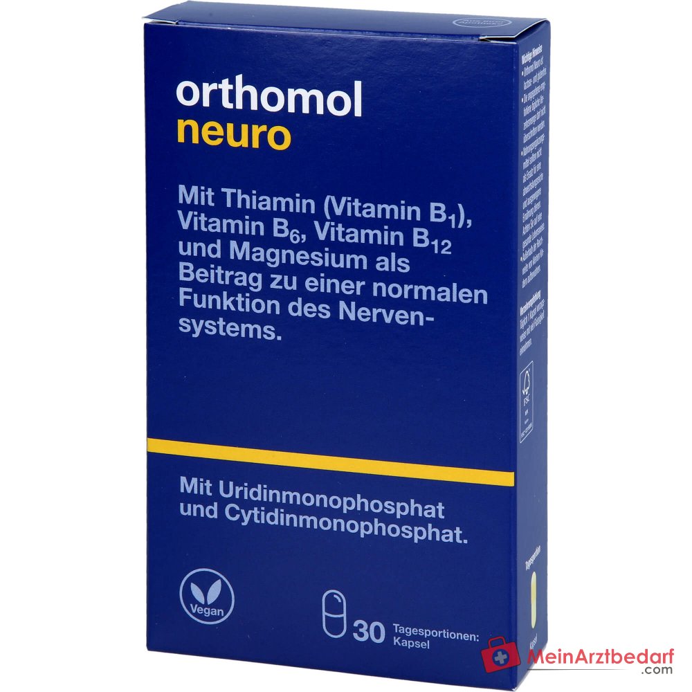 Orthomol Neuro Kapseln mit B-Vitaminen und Magnesium, 30 St..