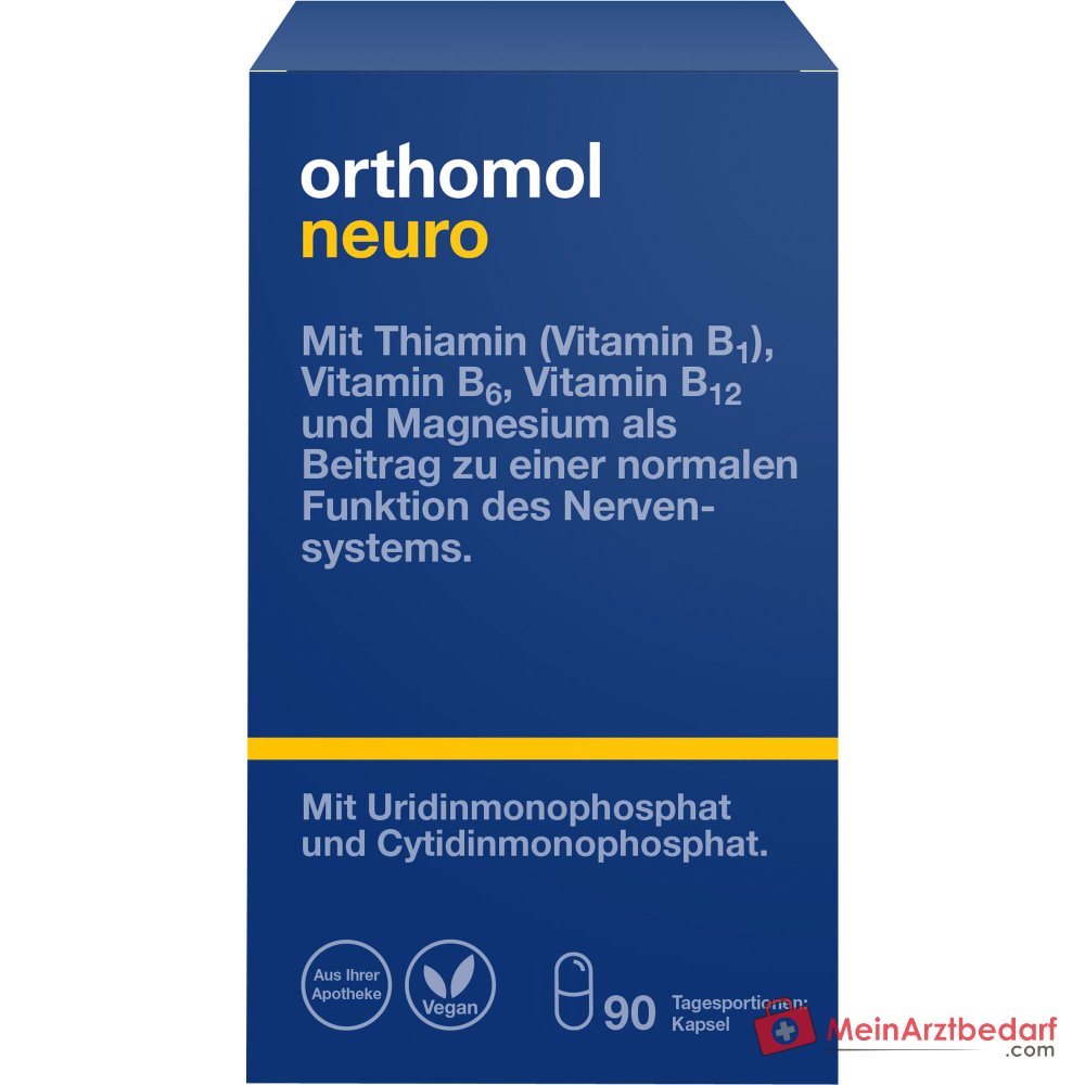 Orthomol Neuro Kapseln mit B-Vitaminen und Magnesium, 90 St..