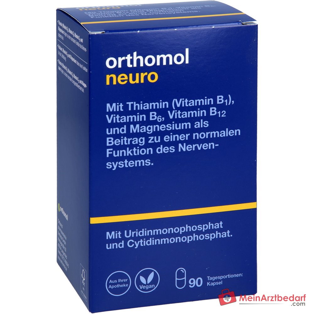 Orthomol Neuro Kapseln mit B-Vitaminen und Magnesium, 90 St..