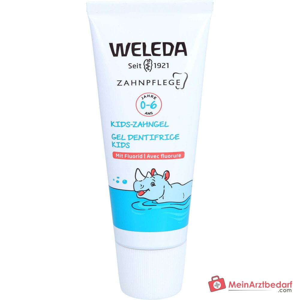 Weleda Kids-Zahngel mit Fluorid Natriumfluorid Zahngel, 50 ml