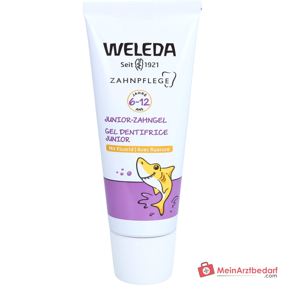 Weleda Junior-Zahngel mit Fluorid Natriumfluorid Zahngel, 50 ml