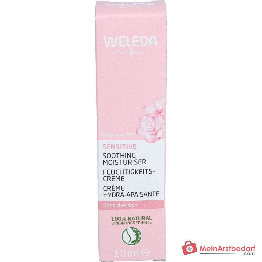 Weleda Sensitive Vochtinbrengende Crème Amandel, 10 ml