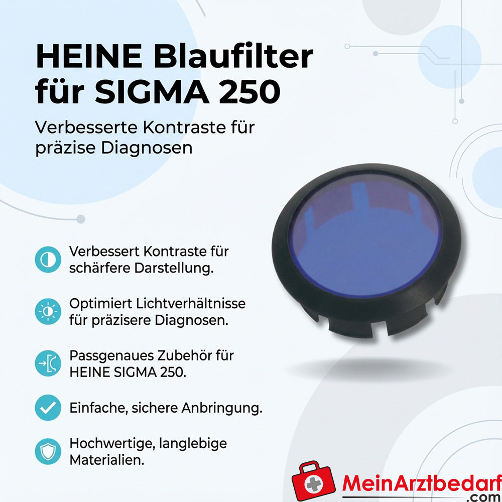 Heine blue filter for SIGMA 250 ophthalmoscope contrast filter