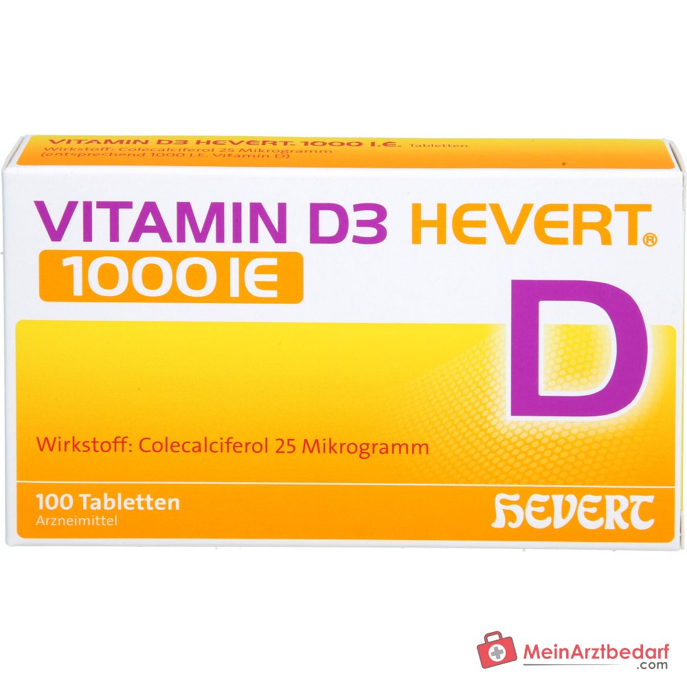 Hevert Vitamin D3 1000 IE Tabletten, 100 St.