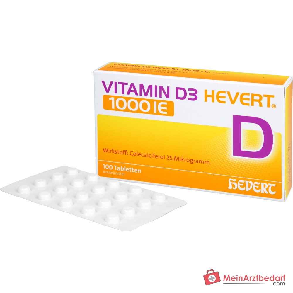 Hevert Vitamin D3 1000 IE Tabletten, 100 St.