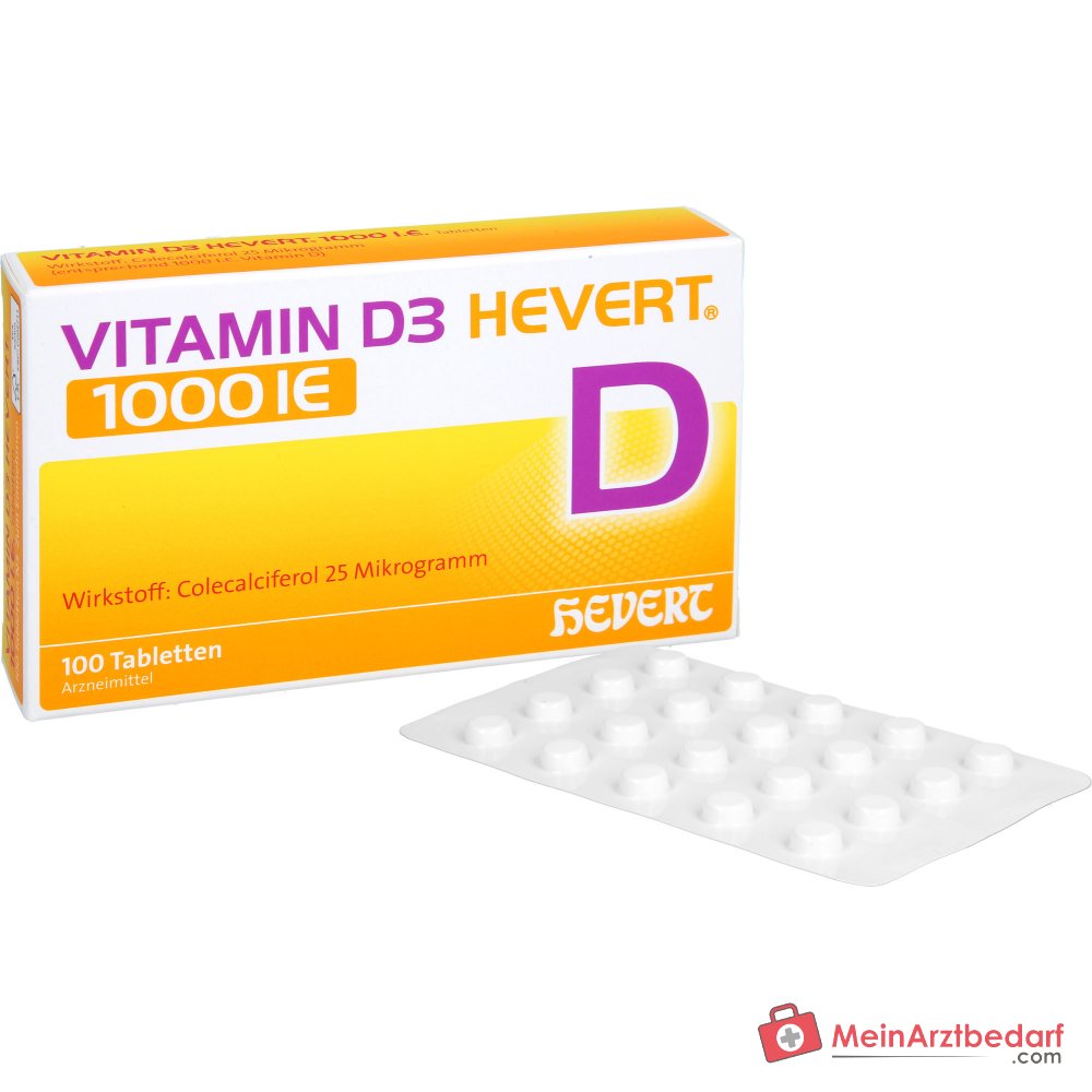 Hevert Vitamin D3 1000 IE Tabletten, 100 St.