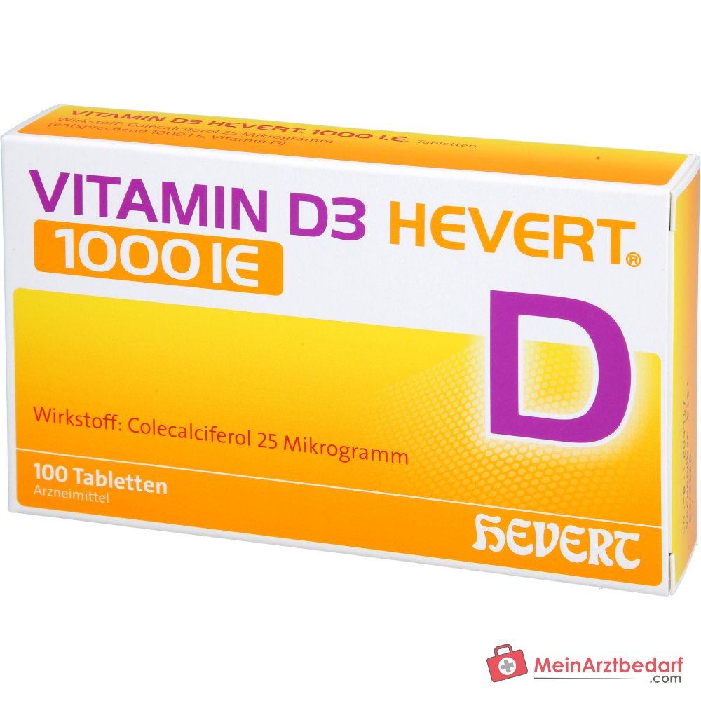 Hevert Vitamin D3 1000 IE Tabletten, 100 St.