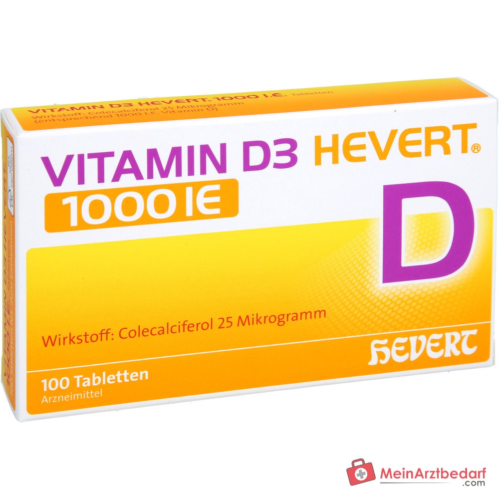 Hevert Vitamin D3 1000 IE Tabletten, 100 St.
