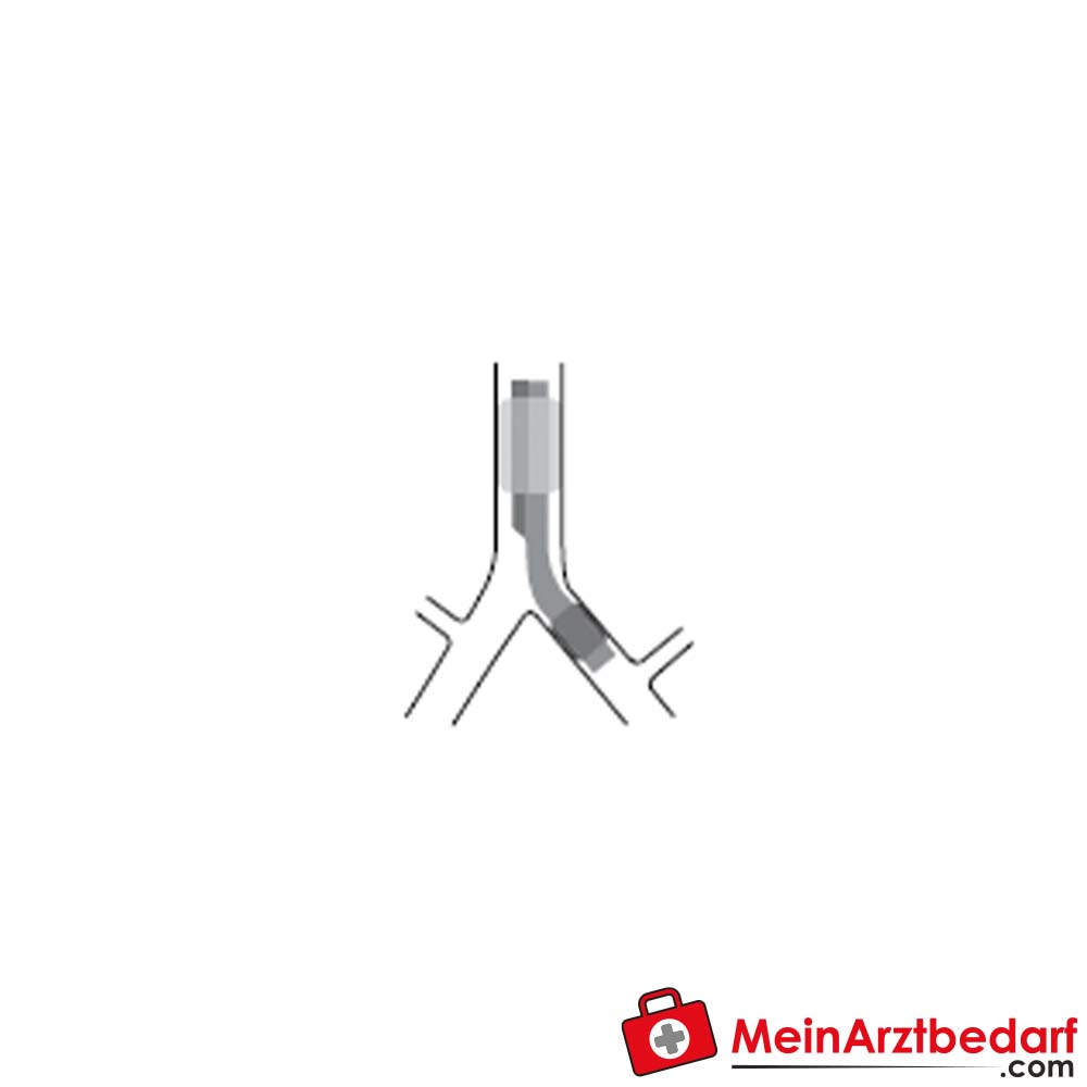 Rüsch Bronchopart-Tubusset, linksseitige bronchiale Intubation.