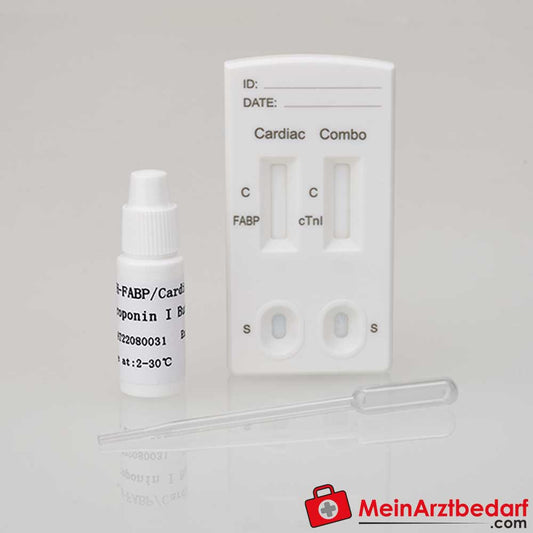Cleartest light hFABP, Troponin I.