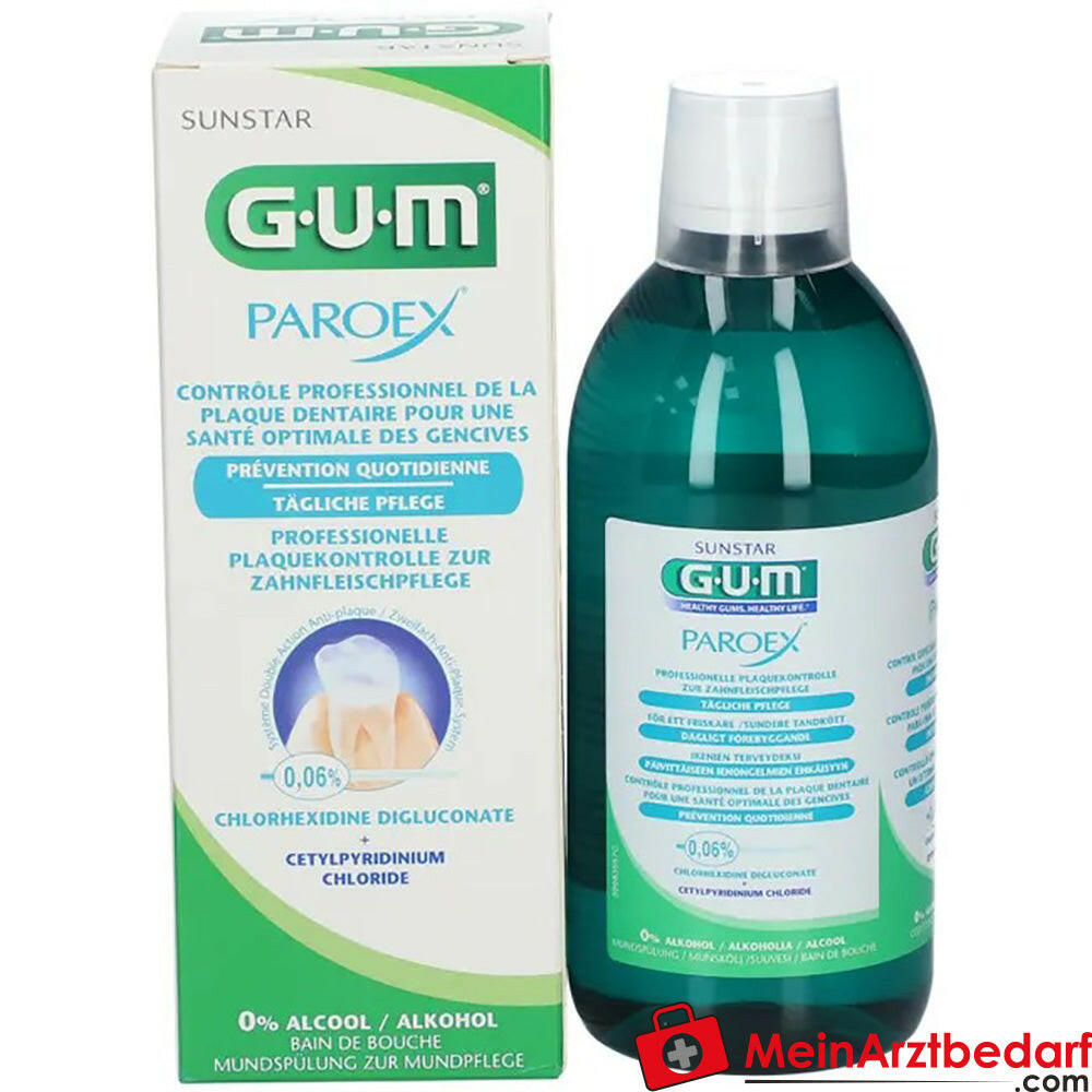 GUM® Paroex Mundspülung 0,06 %, 500ml.