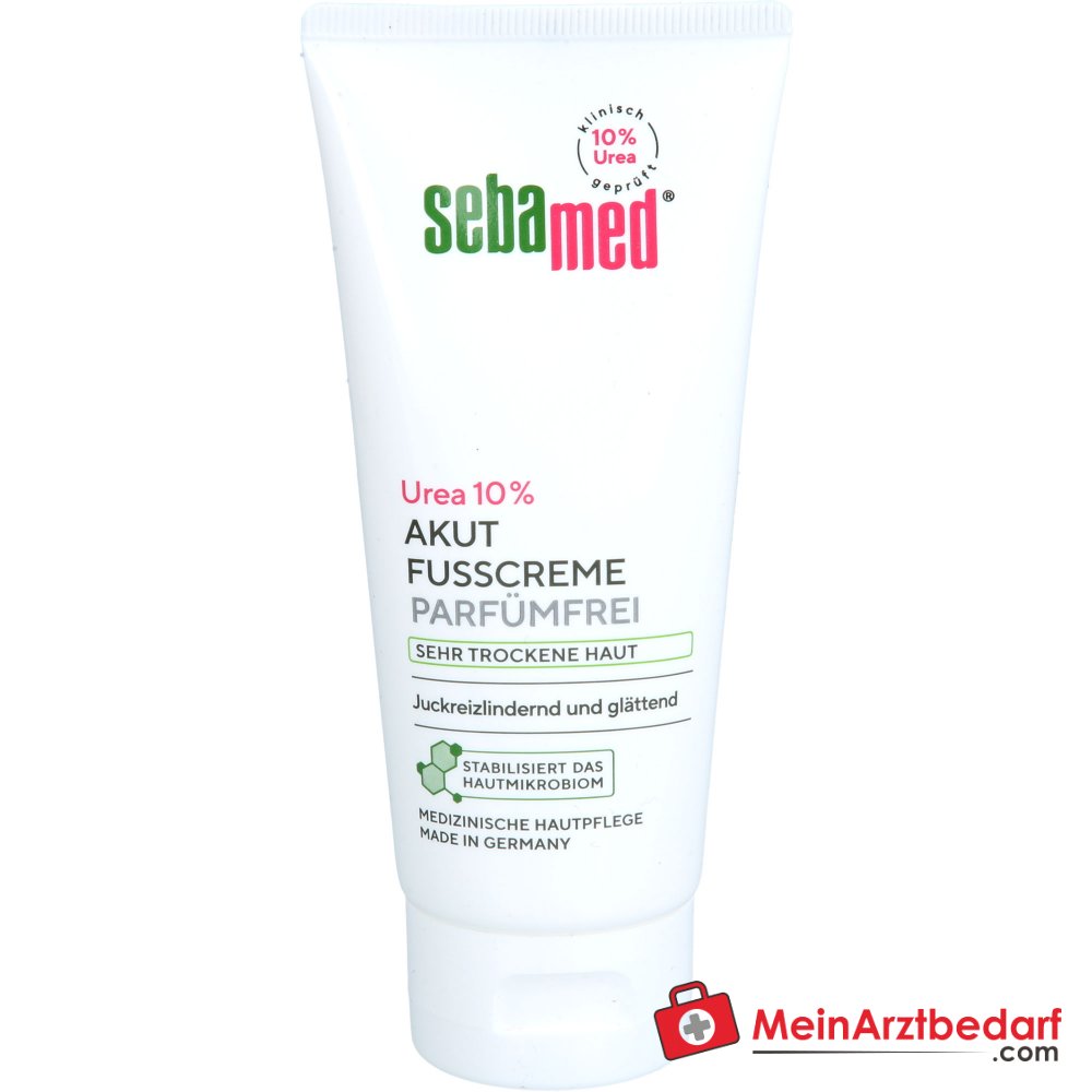 Sebamed Akut Fußcreme Urea 10% parfümfrei, 100 ml.