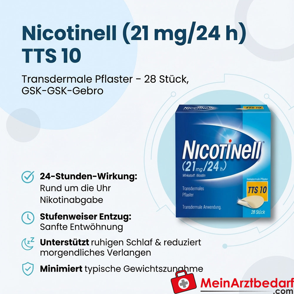 Nicotinell 10 mg/24 u transdermale pleister 7 stuks
